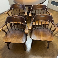 飛騨産業　ダイニングセットの画像