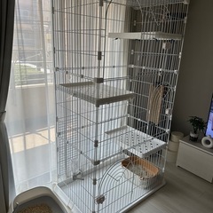 猫用大型3段ケージの画像