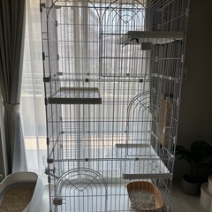 猫用大型3段ケージの画像