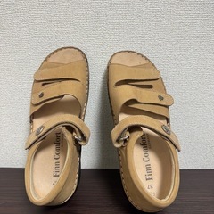 Finn Comfort ベージュ コンフォートサンダル 27の画像