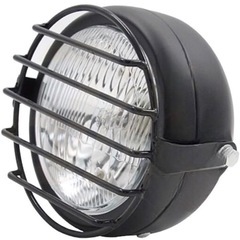 新品未使用品！Kanoan ヘッドライト べーツライト ビンテージ 12V 5.5インチ レンズ ガードレンズ ガード 付き 社外品 汎用 TW225 TW250 セロー225 セロー250 トリッカー DT250 XT250 等の画像