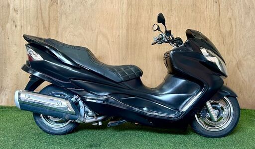 【動画あり】★スズキ スカイウェイブ250★実動 CJ44A型 FI インジェクション 水冷 4サイクル マジェスティ ビックスクーター 松本市 45 46