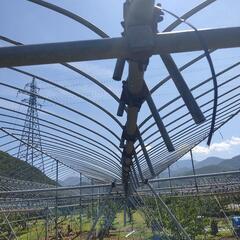 格安中古　雨避けアーチパイプ　Φ22 間口5m用　1本380円　在庫500本→300本→260本位の画像