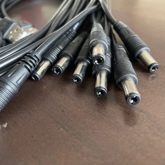 USB/DC電源ケーブル1メートル(黒) 9本の画像