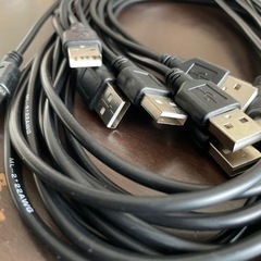 USB/DC電源ケーブル1メートル(黒) 9本の画像