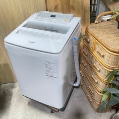 💥激安💥🏅１ヶ月保証〜🏅パナソニック8KG洗濯機　2017年　NA-FA80H5 ホワイト　ECONAVIの画像