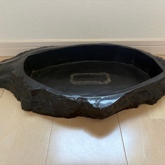 那智黒水盤　花器　生花　アンティークの画像