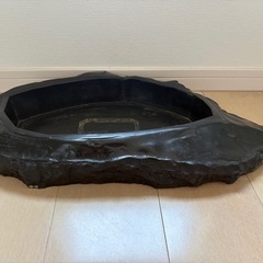 那智黒水盤　花器　生花　アンティークの画像