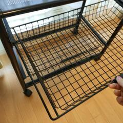 黒　スチールラックの画像