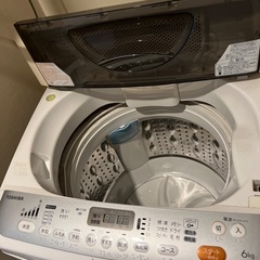 TOSHIBA洗濯機6kgが1000円！23日午後or24日に部屋まで引取りに来れる方！別に冷蔵庫も投稿中の画像