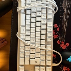 Razer BlackWidow Lite JP Mercury White メカニカルキーボード (黄軸)の画像