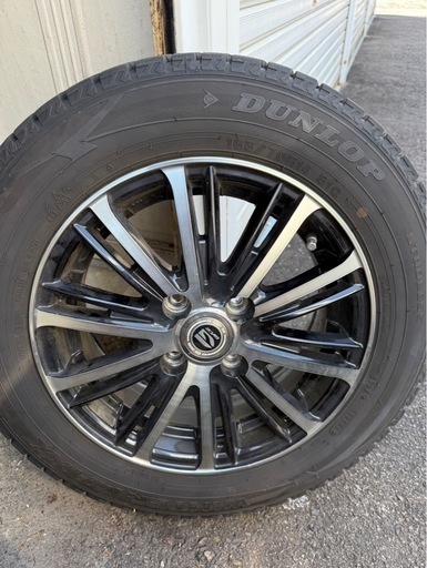 【最終値下】)165/70R14 ダンロップ　ウィンターマックス　100-4穴　中古タイヤ　スタッドレスタイヤ　ホイールセット4本