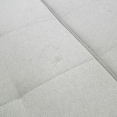 現状特価品！ソファベッド 3人掛け 幅220㎝ ダブルベッドサイズ 布製 ベージュ 3Pソファ 西岡店 の画像