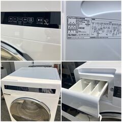 NITORI ドラム式乾燥付き洗濯機 12kg 乾燥6.0kg 大容量 2024年製 配送設置無料（オンライン決済可能）の画像