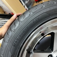 ホイール　15インチ7j pcd100 4穴ロンシャン風ホイールの画像