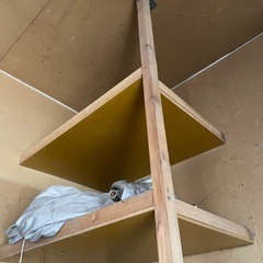 自作木製棚の画像