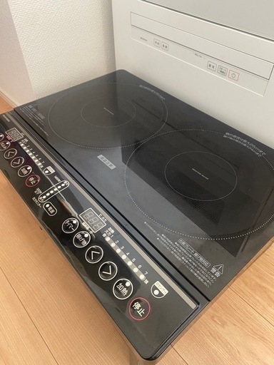 2口IH調理器　説明書付き