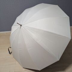 Wpc. SiNCA LONG　晴雨兼用長傘　男女兼用　オフホワイトの画像