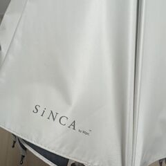 Wpc. SiNCA LONG　晴雨兼用長傘　男女兼用　オフホワイトの画像