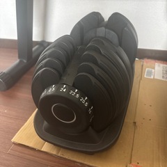 可変式24キロダンベル2つ✖️トレーニングベンチの画像