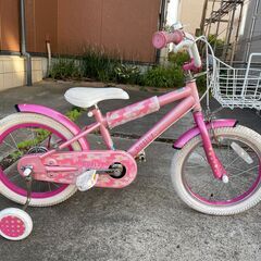 子ども用自転車（補助輪つき）アサヒサイクル　引き渡し限定の画像