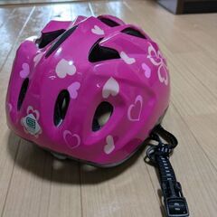 女の子　幼児用ヘルメットの画像