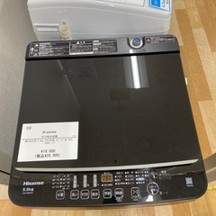 【トレファク ラパーク岸和田店】全自動洗濯機 Hisense 5.5kg 2023年製 クリーニング済の画像