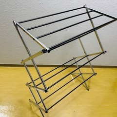 【美品】折り畳み式物干しスタンドの画像