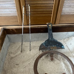 昭和レトロ　木製長火鉢の画像