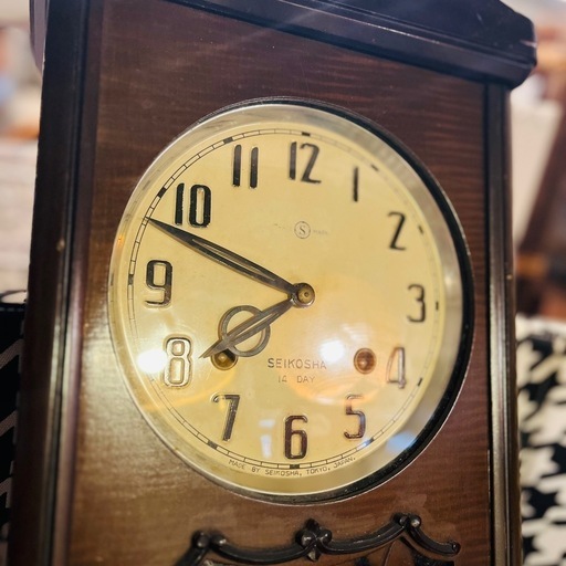 売約済》【武蔵小山店】 精工舎 掛け時計 振り子時計 木製 SEIKOSHA