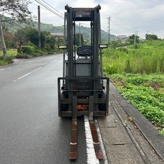 TOYOTA フォークリフト 1トン 揚高3m ガソリン　リフト　積載 運搬 トヨタ 建機 宮崎簡 簡易始動動画ありの画像