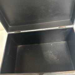 【リユース☆エコちょっぷ】ブリキ アンティーク風 ボックス 収納箱 2点セットの画像