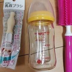 哺乳瓶150ml シリコンブラシ 乳首ブラシの画像