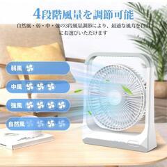 卓上 扇風機 USB給電  軽量 の画像