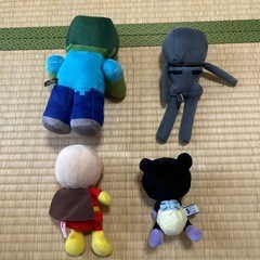 飲み物等物々交換可　ぬいぐるみ　マイクラ　アンパンマン　バイキンマンの画像