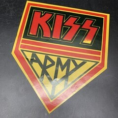 A357【ステッカーのみ】キッス／地獄の全貌　付属品　C&D Visionary Kiss Army メタルステッカー　糊なし台紙剥がれの画像