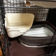 中古　猫使用　サークル ケージ　の画像