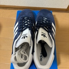 【新品未使用品】adidas GAZELLE ネイビー88 27.5cmの画像