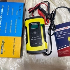 新品❤️ 自動車用バッテリー充電器、12v対応 バッテリー診断機能付の画像