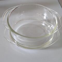 IWAKI硝子PYREXキャセロール鍋,皿の画像