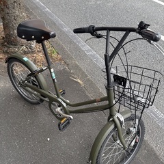 ブリヂストン シティサイクル 自転車 カーキ グリーン