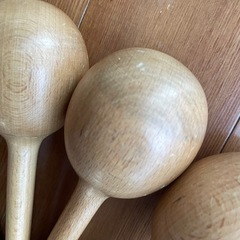 無印良品　木製マラカス　知育玩具　木のおもちゃの画像