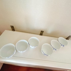 narumi カップ　６脚セット ホワイト　ナルミチャイナの画像