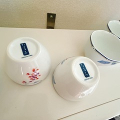 narumi カップ　６脚セット ホワイト　ナルミチャイナの画像