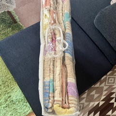 ストライプデザインのシングル敷パッド の画像