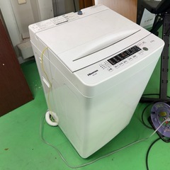 ★フロンティアグループいわき店★お手頃価格！2020年式 洗濯機4.5㎏ ハイセンス  通電確認済みの画像