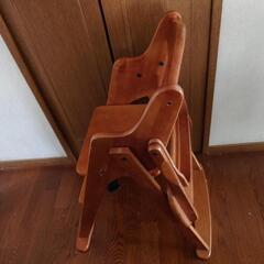 子供ベビーチェア食卓椅子木製の画像