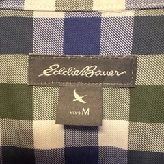 Eddie Bauer 半袖シャツ Mサイズ チェック柄の画像
