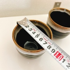 湯呑み カップ ペア お茶 お湯呑み 黒の画像