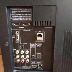 REGZA32型本体とリモコンの画像